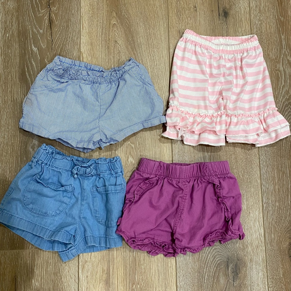 Bundle of adorable 18mo baby girl shorts/capris
